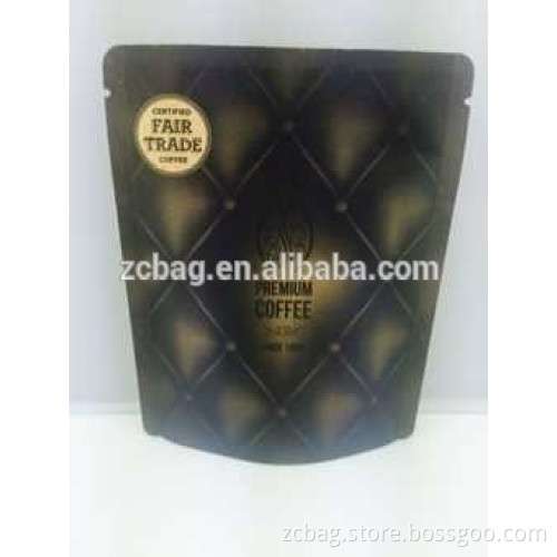 drip coffee bean Kraft aluminium foil three side seal gusset packaging bags